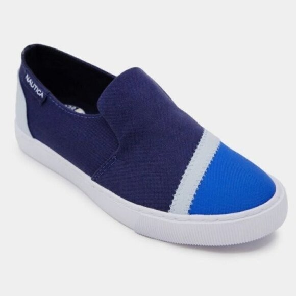 Nautica SUSTAINABLY CRAFTED COLORBLOCK SLIP-ON SNEAKER Blue - Picture 1 of 6